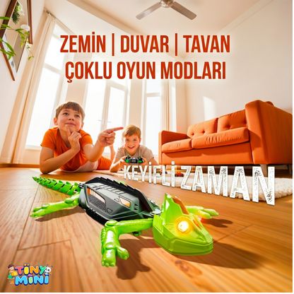 TinyMini™ Uzaktan Kumandalı Duvar ve Tavana Tırmanabilen Kertenkele