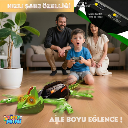 TinyMini™ Uzaktan Kumandalı Duvar ve Tavana Tırmanabilen Kertenkele