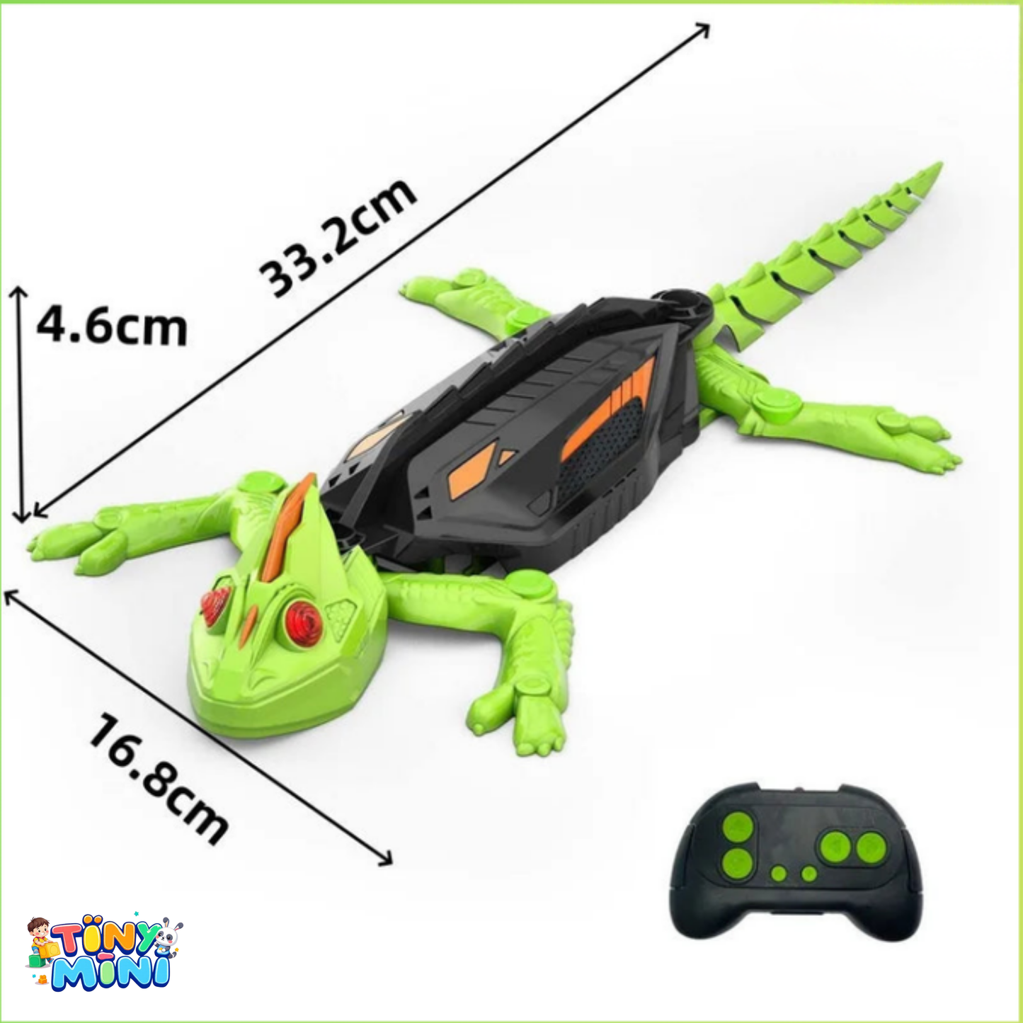 TinyMini™ Uzaktan Kumandalı Duvar ve Tavana Tırmanabilen Kertenkele